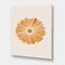 Designart - Minimal Orange Radiant Sun I - Modern Canvas Wall Art Print